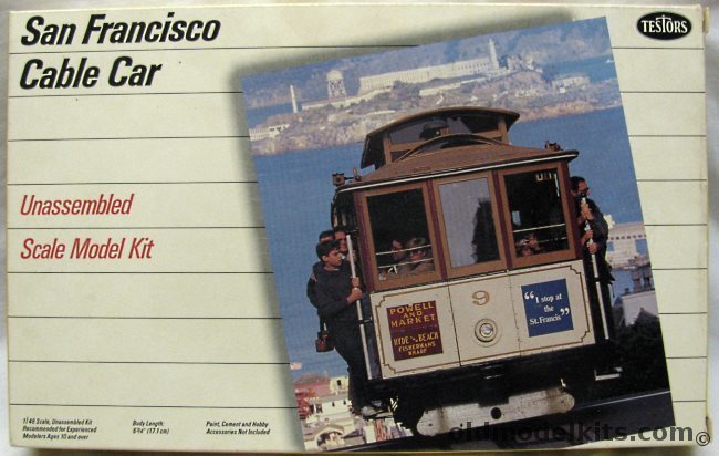 Testors 1/48 San Francisco Cable Car - (Ex-Hawk), 517 plastic model kit